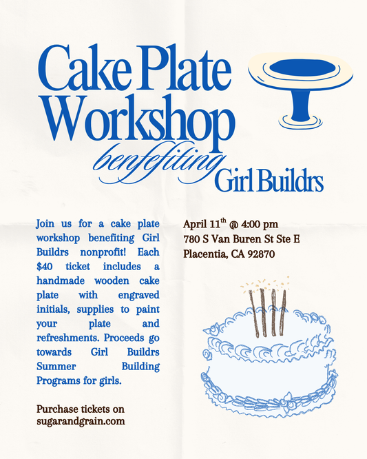 Girl Buildrs Cake Plate Workshop